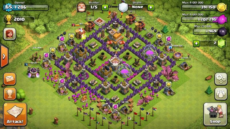clash of clans characters level 7